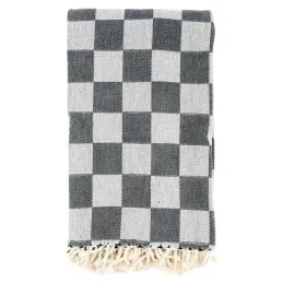 Plaid en coton damier
