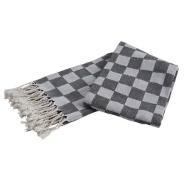 Plaid en coton damier