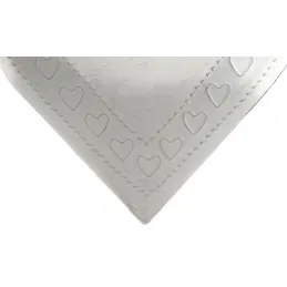 Coeur en métal laqué blanc