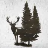 Décoration murale en métal Cerf