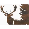 Décoration murale en métal Cerf