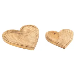 Corbeille coeur en manguier