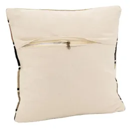 Coussin en laine et coton à rayures