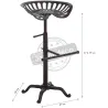 Tabouret haut en fonte