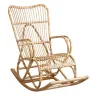 Fauteuil à bascule en manau naturel
