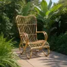 Fauteuil en manau naturel Taman