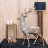 Très grand Cerf sur pied en aluminium