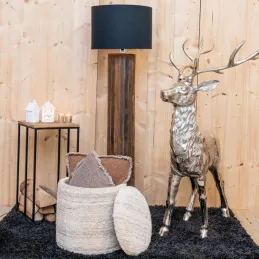 Très grand Cerf sur pied en aluminium