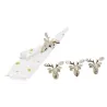 Ronds de serviettes en aluminium Cerf