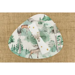 Ronds de serviettes en aluminium Cerf
