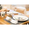 Ronds de serviettes en aluminium Cerf