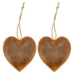 Coeur en métal vieilli