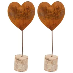 Coeur en métal effet rouillé