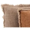 Coussin en coton recyclé à franges