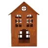 Lanterne maison en métal vieilli