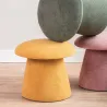 Pouf en velours Mushroom