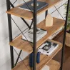 Etagère en aggloméré et métal Elysian