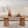 Table basse ovale en aggloméré Sable