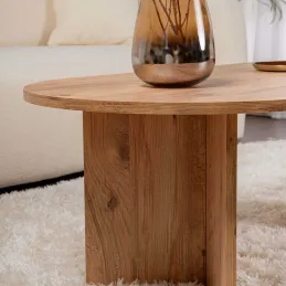 Table basse ovale en aggloméré Sable