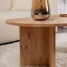 Table basse ovale en aggloméré Sable