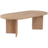 Table basse ovale en aggloméré Sable