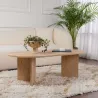 Table basse ovale en aggloméré Sable