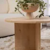 Table basse ovale en aggloméré Sable