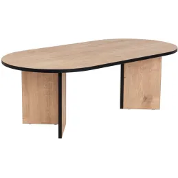 Table basse ovale en aggloméré Sable