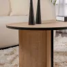 Table basse ovale en aggloméré Sable