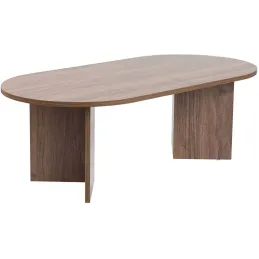 Table basse ovale en aggloméré Sable