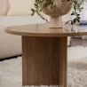 Table basse ovale en aggloméré Sable