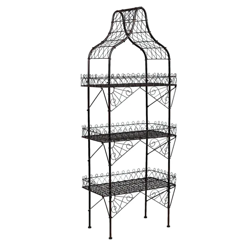 Etagère en métal vieilli