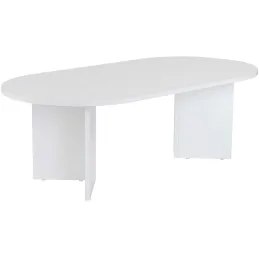 Table basse ovale en aggloméré Sable