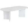 Table basse ovale en aggloméré Sable