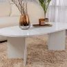 Table basse ovale en aggloméré Sable