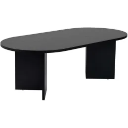 Table basse ovale en aggloméré Sable
