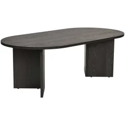 Table basse ovale en aggloméré Sable