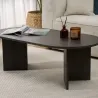 Table basse ovale en aggloméré Sable