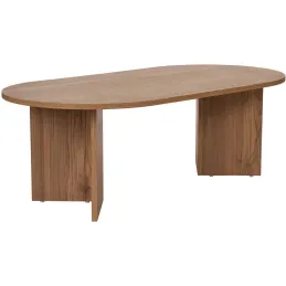 Table basse ovale en aggloméré Sable