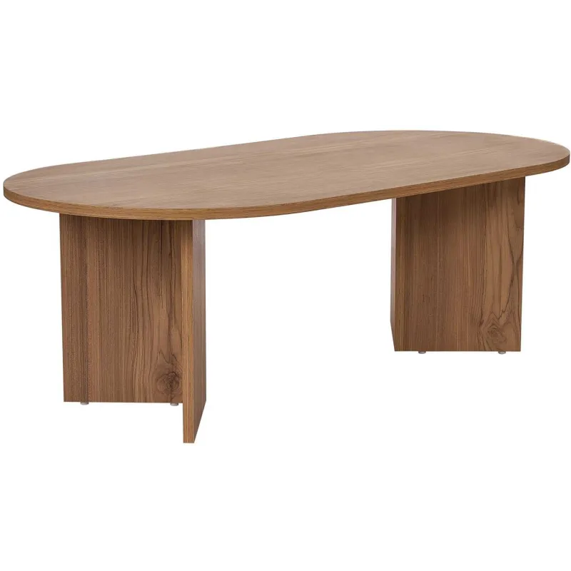 Table basse ovale en aggloméré Sable