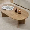Table basse ovale en aggloméré Sable