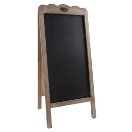 Double tableau noir en bois vieilli