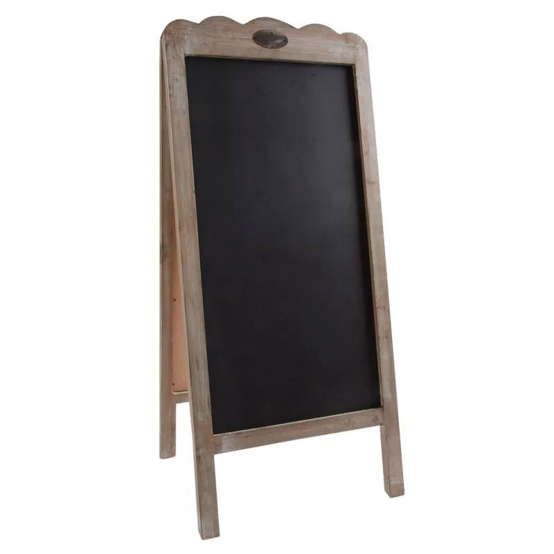 Double tableau noir en bois vieilli