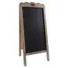 Double tableau noir en bois vieilli