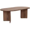 Table basse ovale en aggloméré Sable
