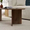 Table basse ovale en aggloméré Sable