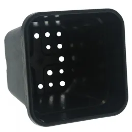 Pot carré noir 14 litres - 28.5 x 28.5 x 29cm 