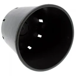 Pot rond de 10 litres noir - 24 x 24cm