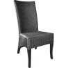 Chaise en loom et acajou Adlon