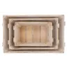 Caisse en bois vieilli (Lot de 3)